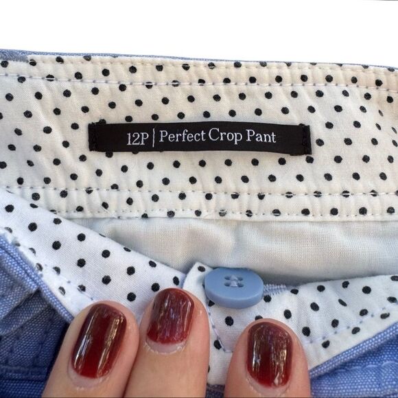 Talbots Women's Perfect Crop Pants in Blue Size Petite 12 - Picture 8 of 8